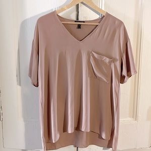 Eileen Fisher Silk Georgette Crepe Box Top